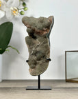 Natural Druzy Crystal with Green Color Tones – Unique Mineral Display Piece" - MWS2898