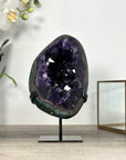 Top Quality Natural Amethyst Geode With Green Jasper Shell - MWS2521