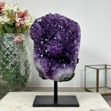 Stunning Amethyst Cluster with shinny crystals - AWS1260