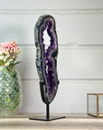 Huge Amethyst Geode Portal on Metal Stand - MWS2759