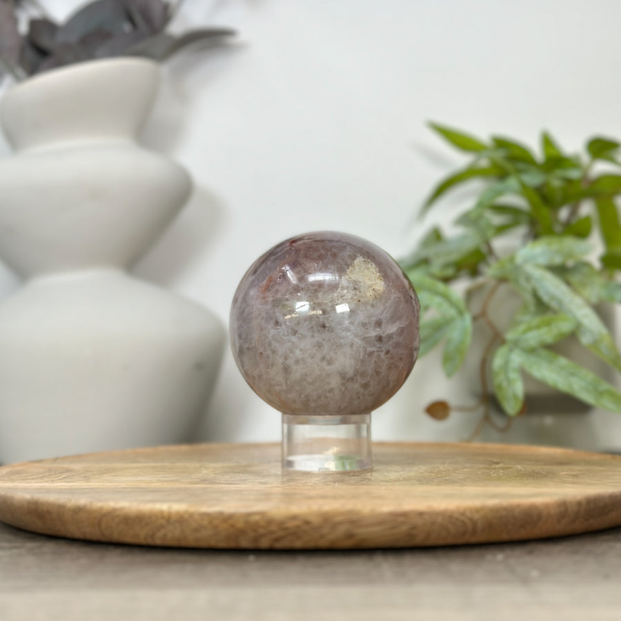Amethyst Druzy Sphere Geode with Crystal Formation - SPH0175