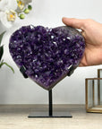 A grade Amethyst Stone Heart - HST0293