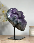 Beautiful Amethyst Stone woth Stalactite Eyes - MWS1337