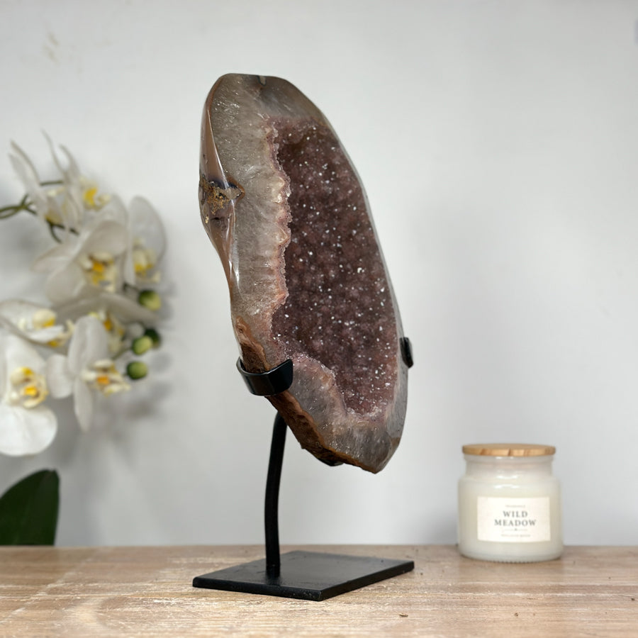 Large Natural Pink Amethyst Geode - MWS1332