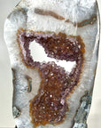 Natural Caramel Amethyst & Quartz Slice Portal - MWS2247
