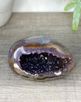 Natural Amethyst Geode with agate Shell - STGE0117