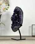 Deep Purple Amethyst Crystal on Metal Stand - MWS2776