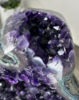 Large Deep Purple Amethyst Geode on Metal Stand - MWS2966
