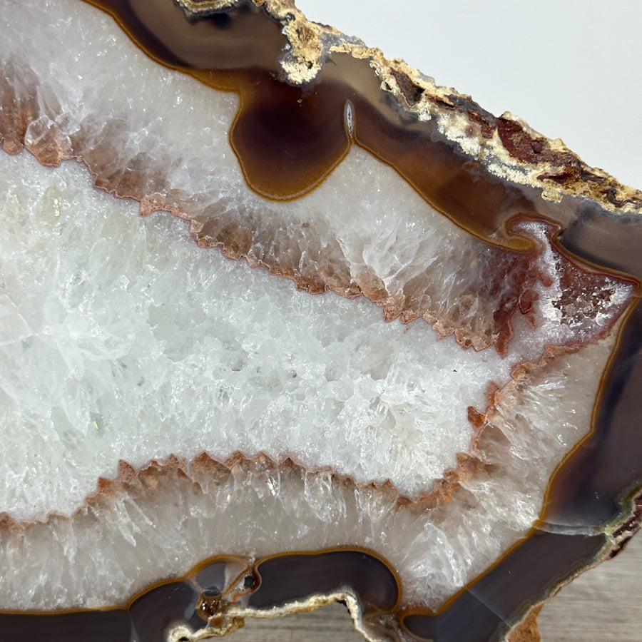Natural Uruguayan Quartz Stone Slice - SLC0015