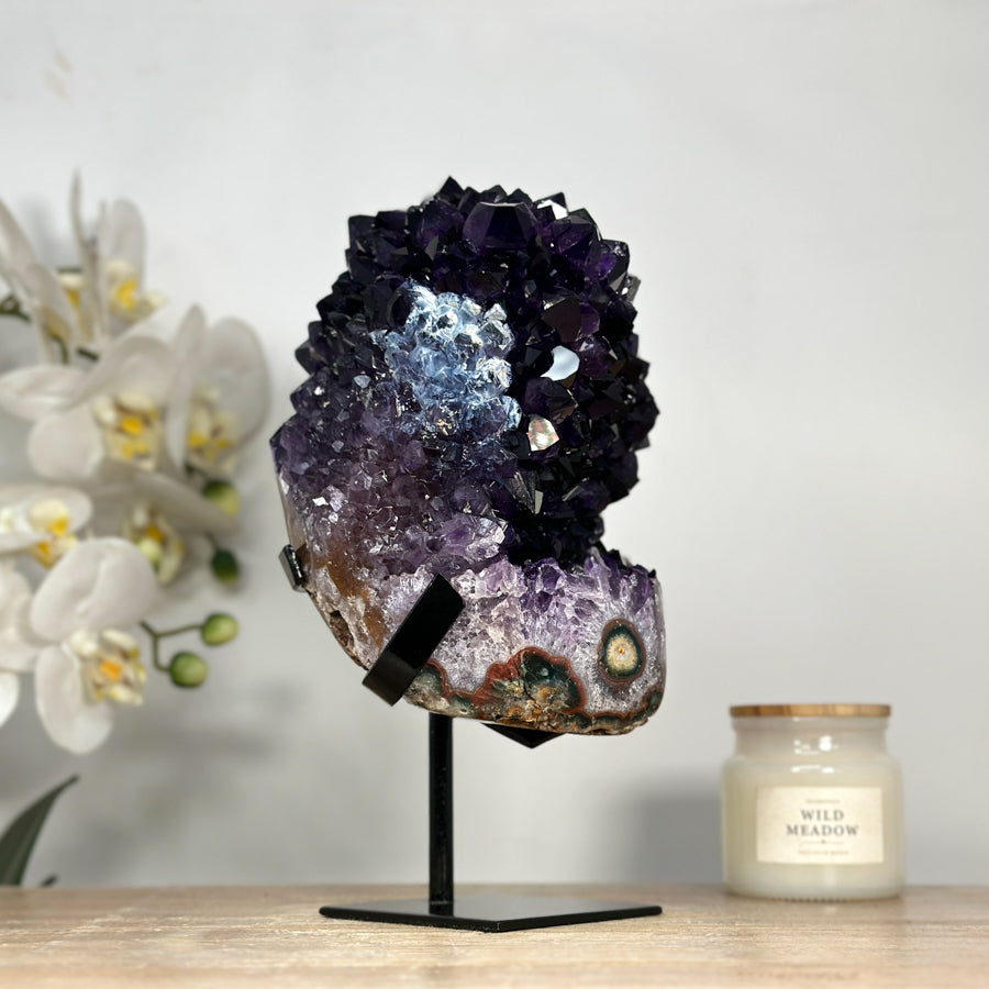 Large Amethyst Stalactite Formation with Calcite Inclusions - MWS2066