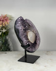 Unique Natural Amethyst Geode with Sparkling Calcite, Collector Grade Piece - MWS0736