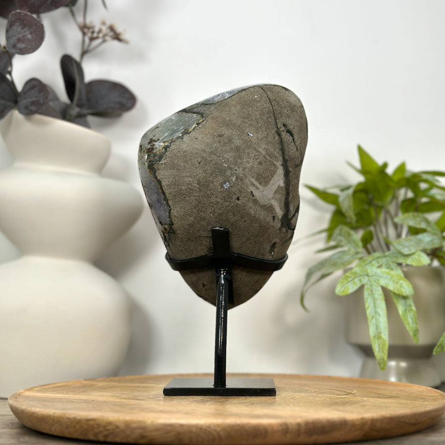 Premium Quality Uruguayan Amethyst Geode on Stand - MWS3056