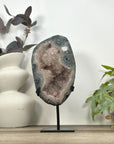 Natural Sugar Quartz Specimen on Metal Stand - MWS3197