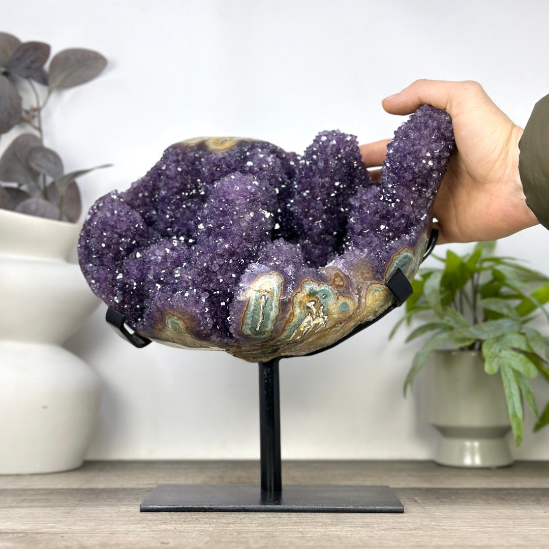 Unqiue Collection Grade Amethyst &amp; Jasper Stalactite Formation - MWS3399