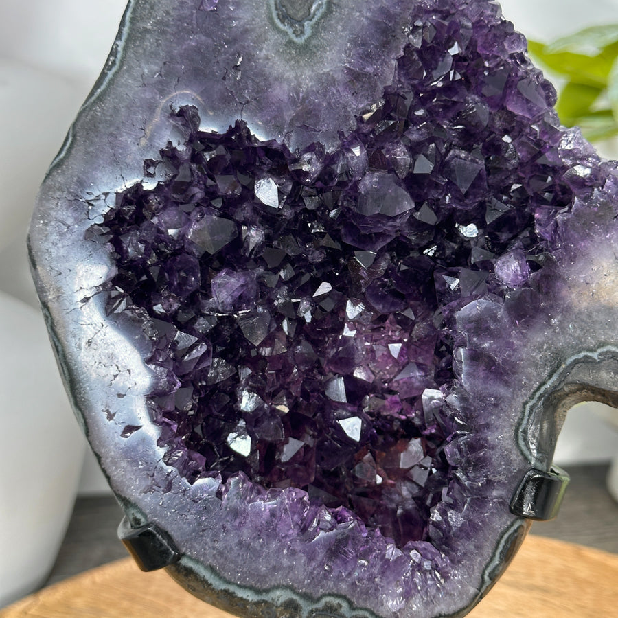 Natural Uruguayan Amethyst Geode on Stand - MWS3050