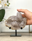 Quartz Cluster on Stand with Stalactite Formations – Unique Natural Display Piece - MWS2887