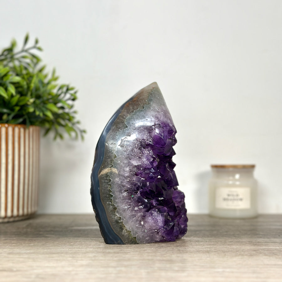 Amethyst StoneFlame Carving - FST0166
