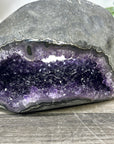 Deep Purple Amethyst Stone Geode from Uruguay - STGE0046