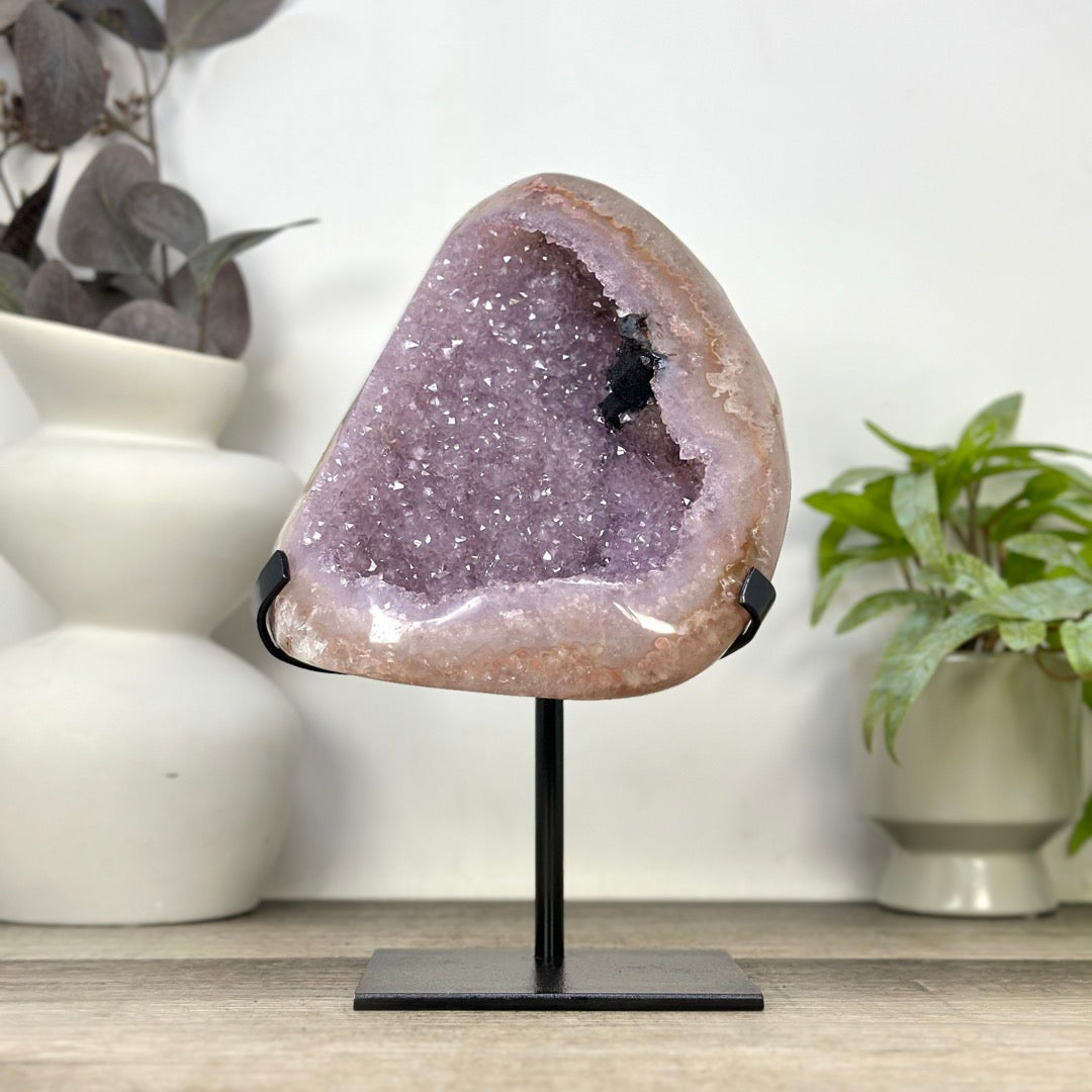 Uruguayan Amethyst Geode with Stunning Agate Shell - MWS3388