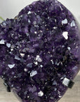 Deep Purple Amethyst Cluster on Metal Stand from Uruguay - MWS2770