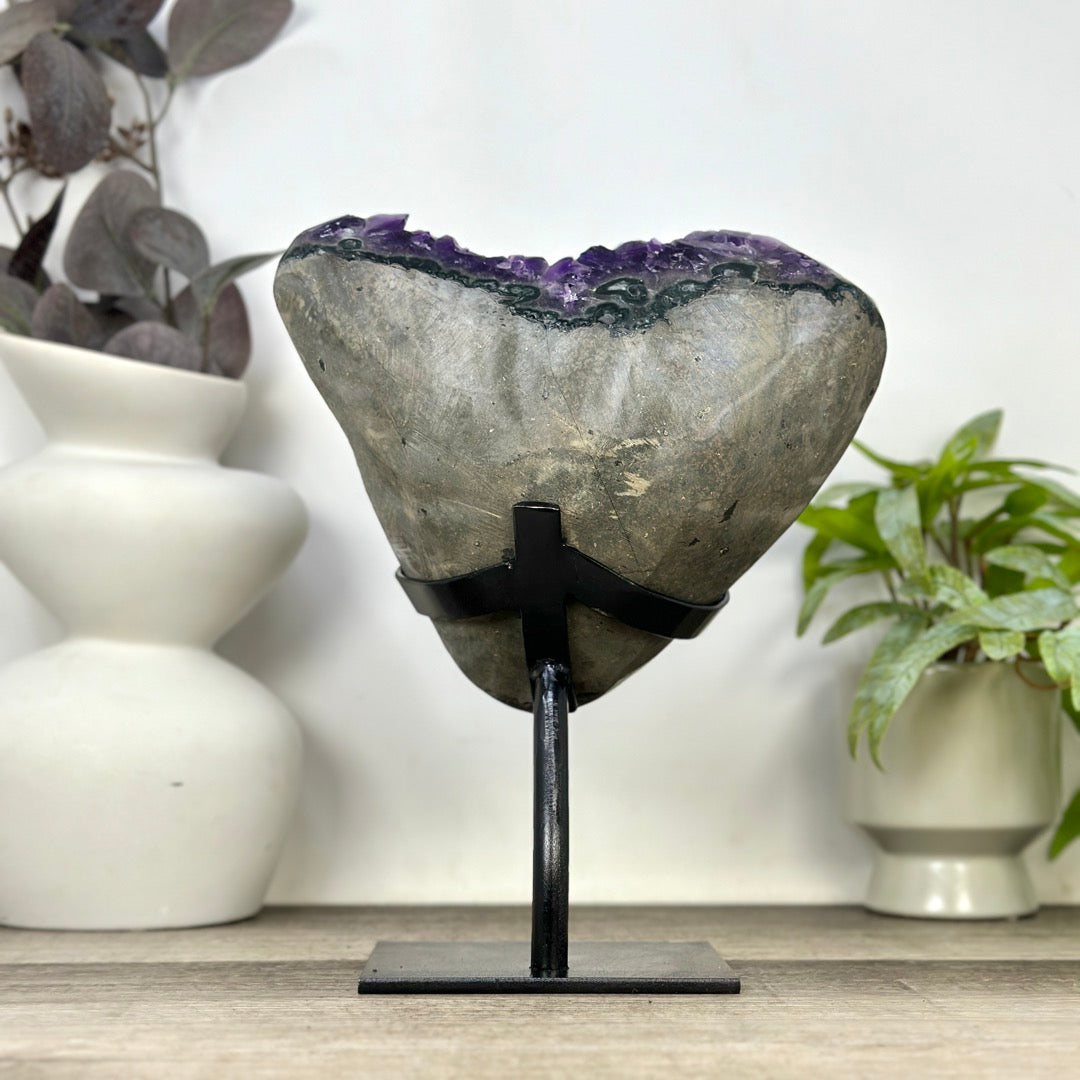 Deep Purple Natural Amethyst Crystal Specimen - MWS3392