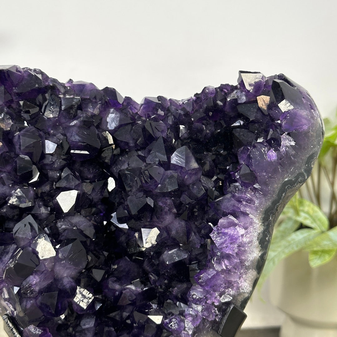 Deep Purple Natural Amethyst Crystal Specimen - MWS3392