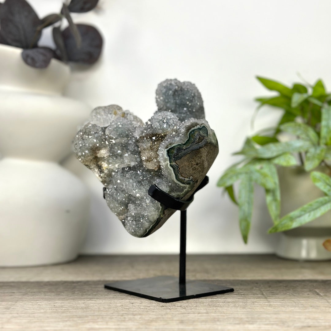 Natural Quartz Crystal Cluster on Stand - MWS3283