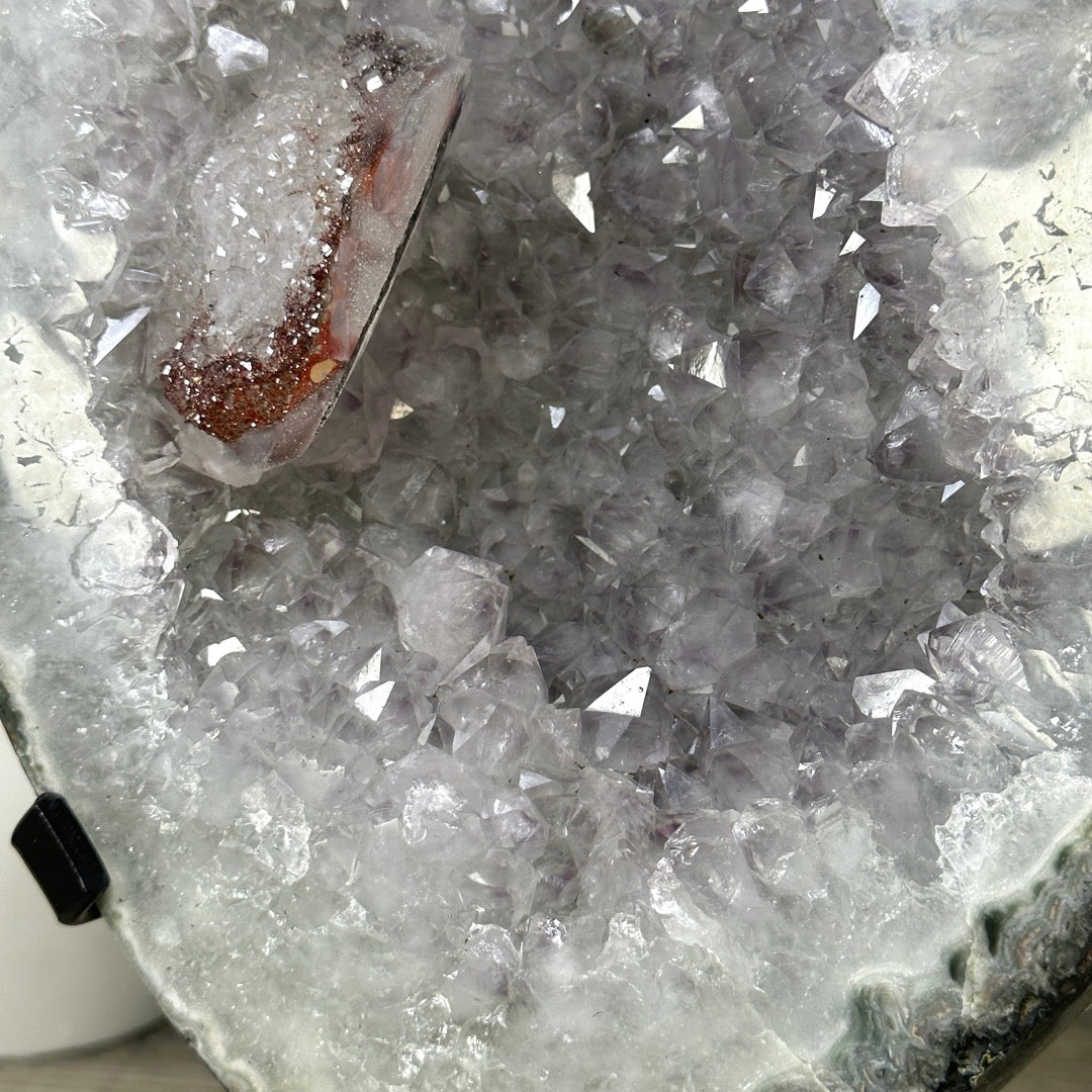 Natural Uruguayan Quartz Geode with Calcite Inclusion - MWS3397
