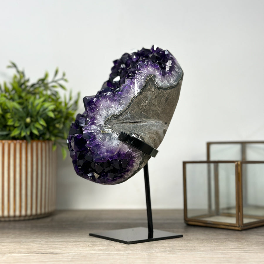 Deep Purple Natural Amethyst Crystal Cluster - MWS2159