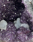 Large Amethyst Stone Geode with Calcite Crystal Formations - STGE0013