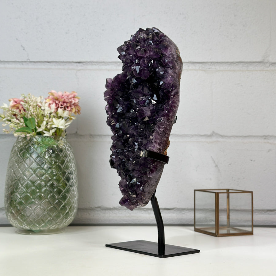 Large Natural Amethyst Cluster with Large Deep Purple Crystals - MWS2442