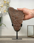 Natural Orange Tone Sugar Crystal Cluster on Stand - MWS2637