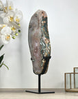 Beautiful Natural Large Quartz Crystal Slice, Stand included - MWS2332