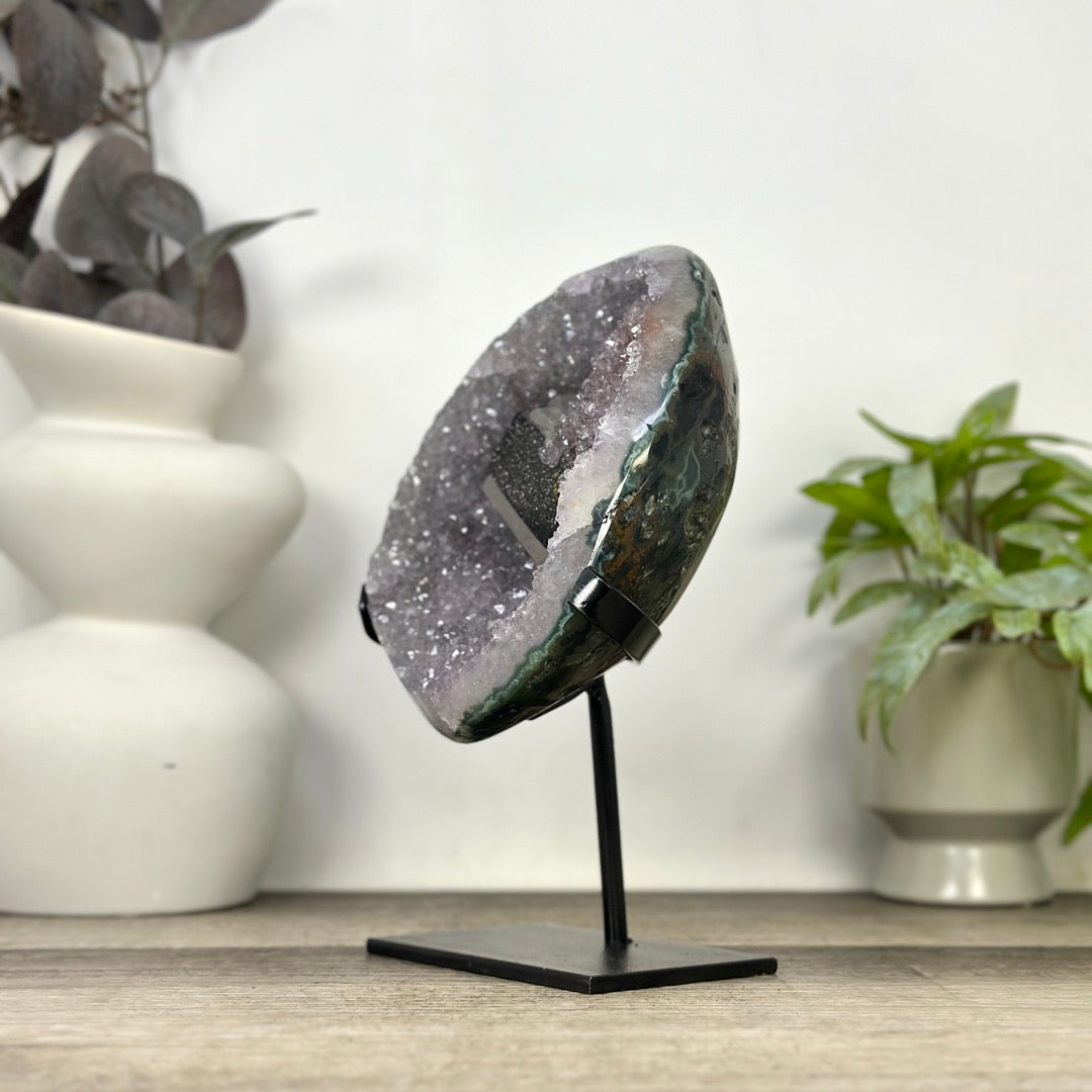 Collection Grade Amethyst Geode with Calcite Formation - MWS3381