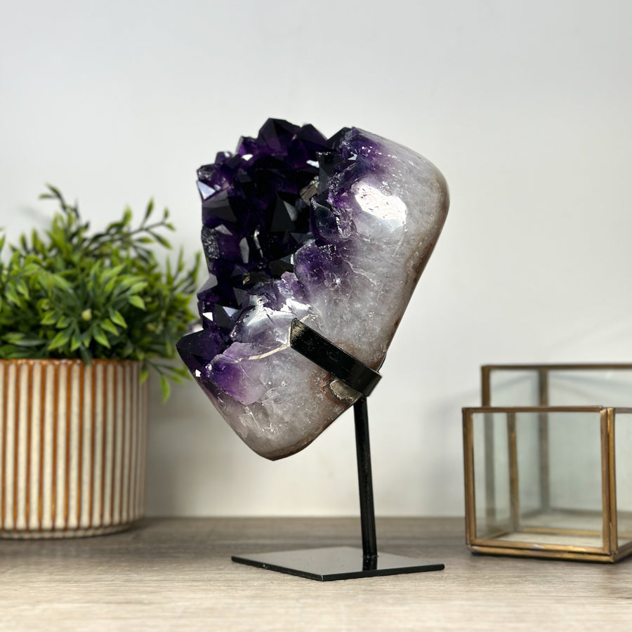 Unique A grade Amethyst Crystal Cluster with Huge Crystals - MWS2165