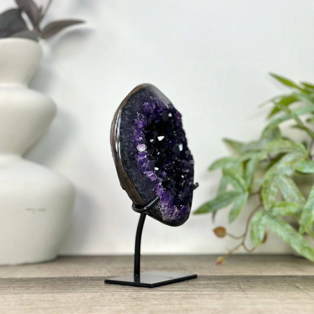 Top Grade Natural Amethyst Stone on Stand - MWS3269