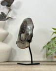 Natural Quartz & Amethyst Geode with Calcite Inclusion - MWS3187