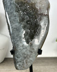 Natural Green Quartz Geode on Metal Stand - MWS3183