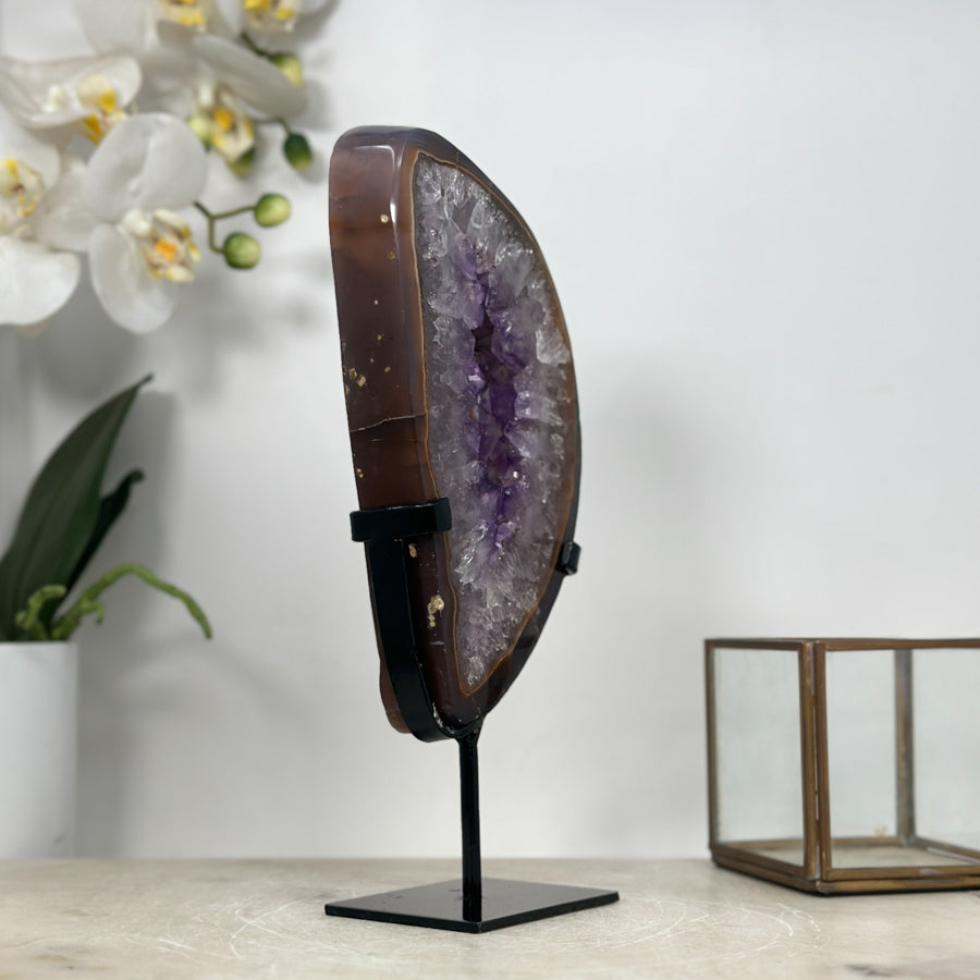Natural Amethyst &amp; Agate Crystal Portal - MWS1948