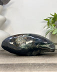 Natural Amethyst Geode with Green Jasper Shell From Uruguay - STGE0113