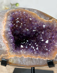 Natural Amethyst & Quartz Geode, Unique double Crystallization - MWS1887