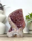 Unique Art Agate & Quartz Geode for Home Decor - Urguayan Statement Piece - CBP1398