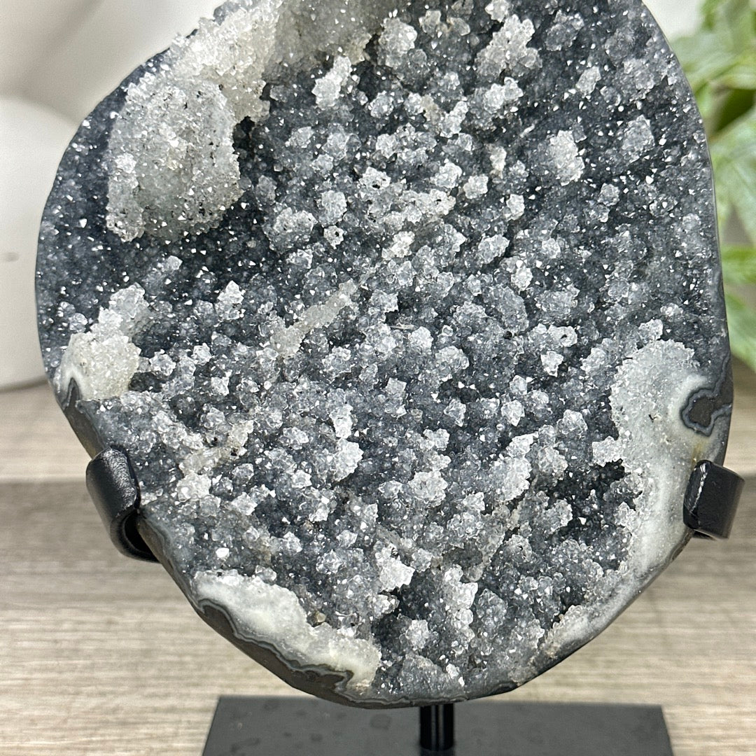 Uruguayan Grey Quartz with Micro Stalactites Formations - MWS3295