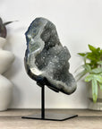 Natural Green Tone Quartz Geode with Stalactite Formations - MWS3362