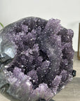 Deep Purple Amethyst Geode on Elegant Stand - MWS2765