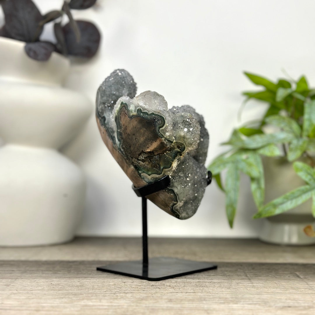 Natural Quartz Crystal Cluster on Stand - MWS3283