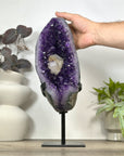 Uruguayan Amethyst Geode with Unique Calcite Crystal Formation - MWS3090