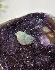 Deep Purple Amethyst on Metal Stand with Calcite - MWS2710