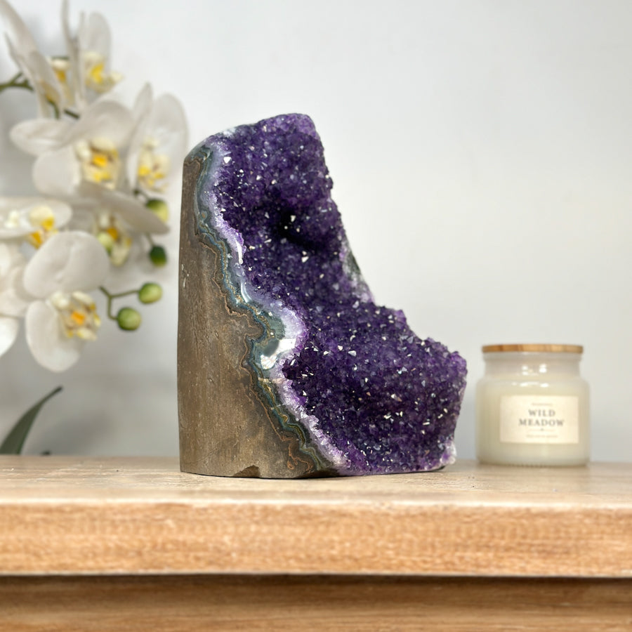 Large Amethyst Cathedral with Stalactite Formations - CBP1139