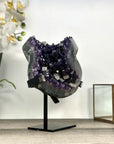 Natural Amethyst Geode with Deep Purple Crystals – Unique Mineral Display Piece - MWS2818
